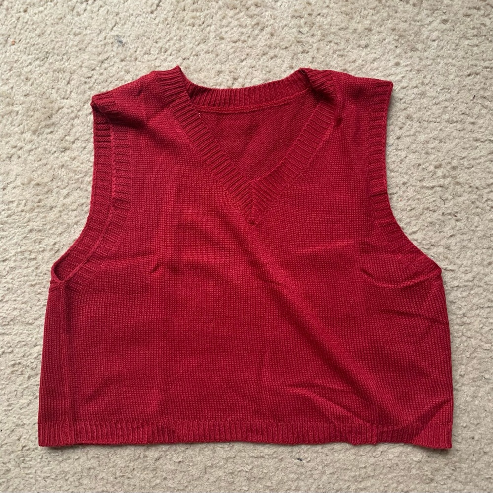Y2K Red Vest